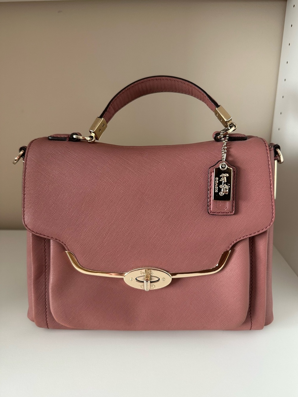 Coach Rose Saffiano Bag